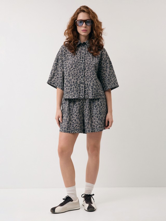 Women's blouse CONTE LBL 3729, s.170-84-90, khaki leo - 6