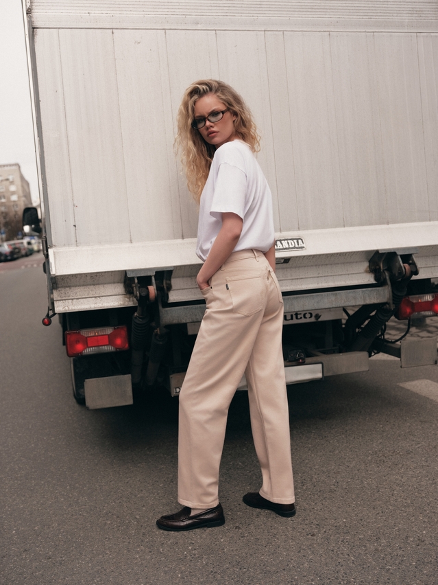 Women's polo neck shirt CONTE ELEGANT LD 3032, s.170-92, white-cake - 4