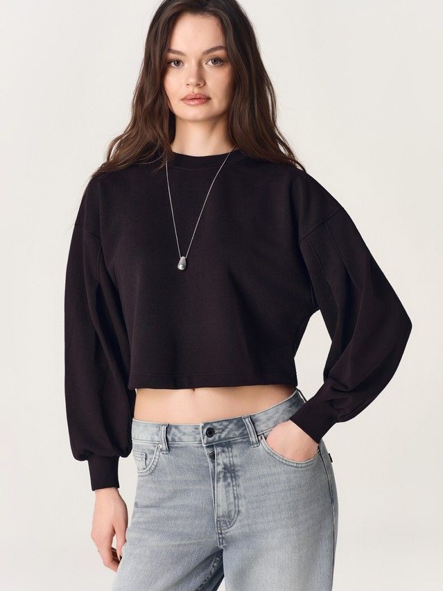 Women's polo neck shirt CONTE LD 3373, s.170-88, black - 5