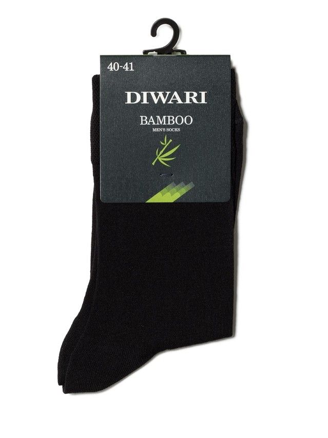 Men's socks DiWaRi BAMBOO, s. 40-41, 000 black - 2