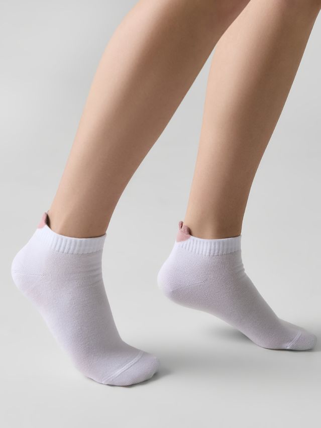 Women's socks CONTE ELEGANT ACTIVE, s.23-25, 221 white-ash pink - 1