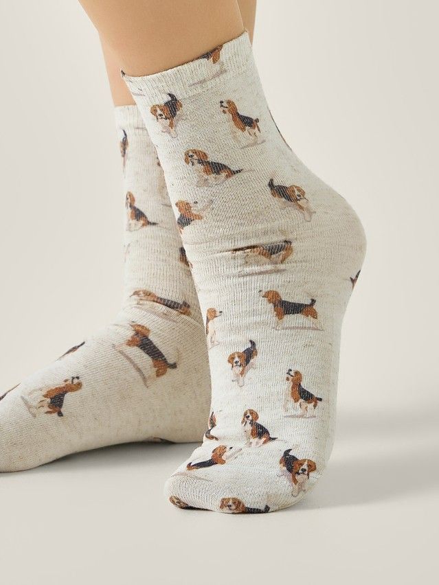 Women's socks CONTE ELEGANT FANTASY, s.23-25, 728 beige - 2