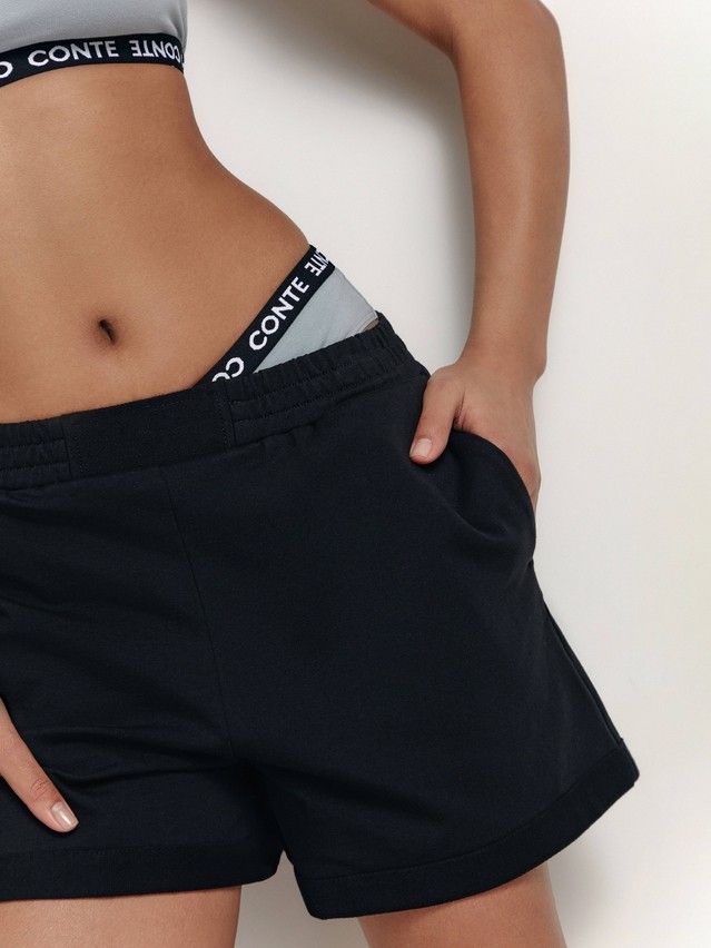 Women's shorts CONTE ELEGANT LS 1638, s.170-90, black - 1