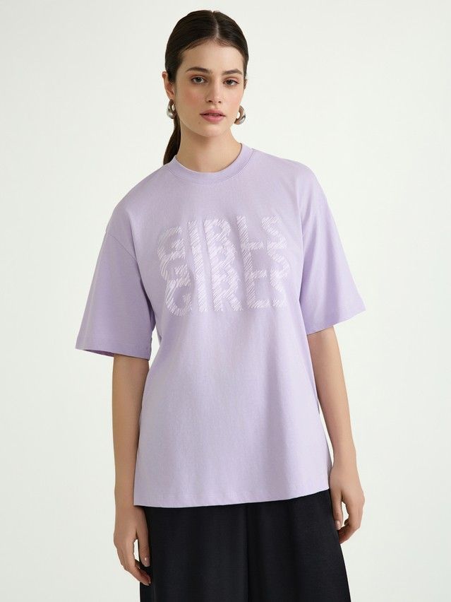 Women's polo neck shirt CONTE ELEGANT LD 3040, s.170-92, lavender-girls - 3