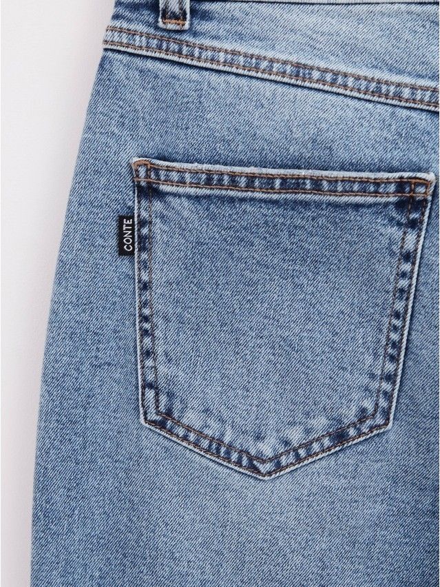 Denim trousers CONTE ELEGANT CON-410, s.170-102, washed blue - 7