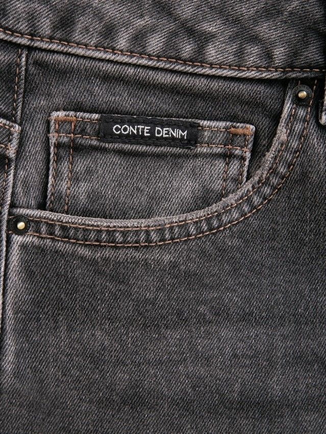 Women's jeans CONTE CON-951, s.164-94, washed black - 15