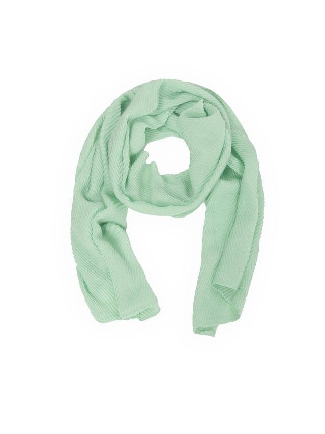 Light green scarf with pleated effect CS005 Official online store Conte
