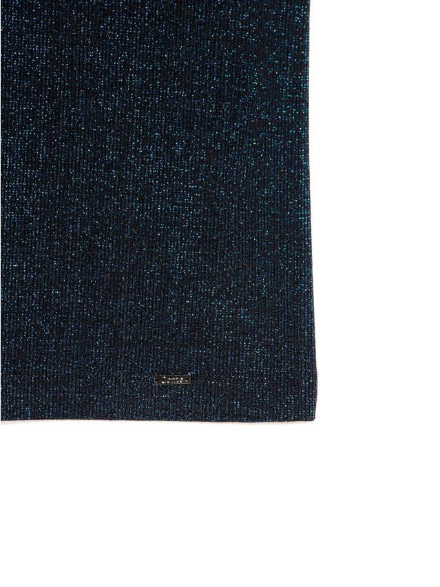 Women's polo neck shirt CONTE ELEGANT LD 1152, s.170-100, black-blue - 8