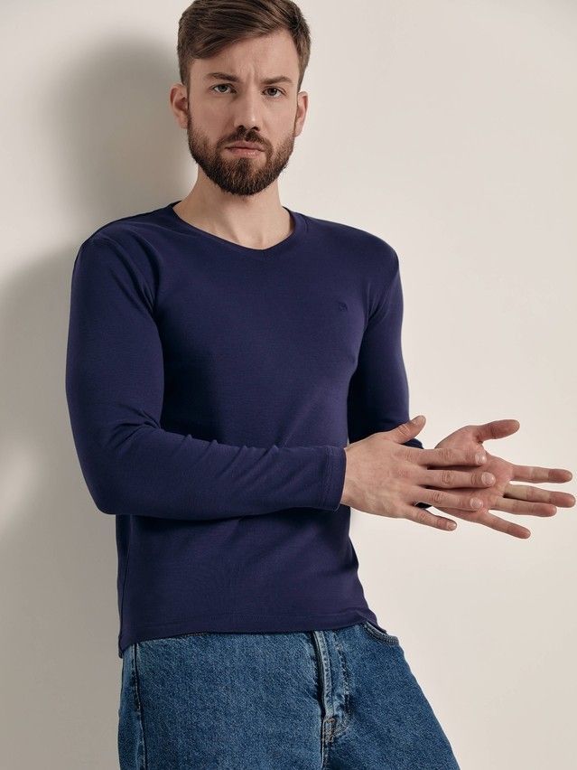 Men's polo neck shirt DiWaRi MD 696, s.170,176-100, navy - 2