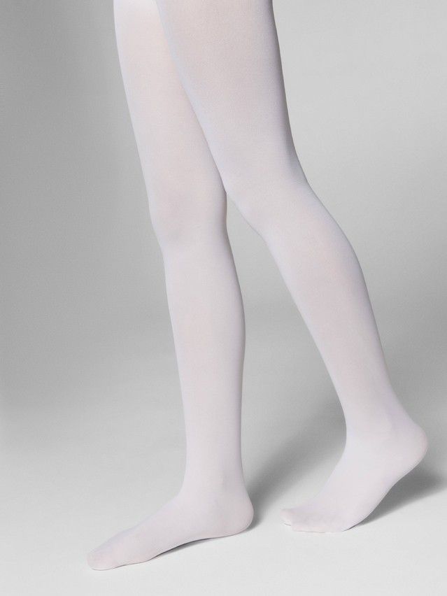 Children's polyamide tights CONTE ELEGANT ONLY TEENS 40, s.152-158, bianco - 1
