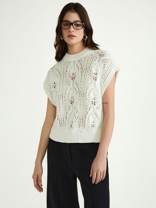 Women's vest CONTE ELEGANT LDK2436, s.170-84, white - 1