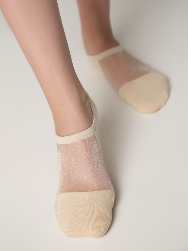 Women's socks 18S-4SP, s.36-38, 000 beige - 4