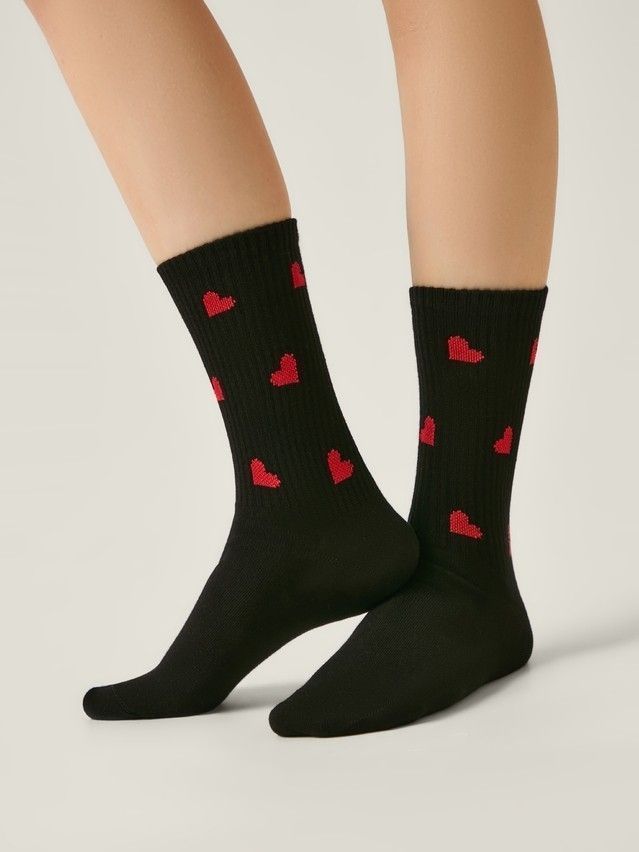 Women's socks CONTE ELEGANT ACTIVE, s.23-25, 708 black - 2