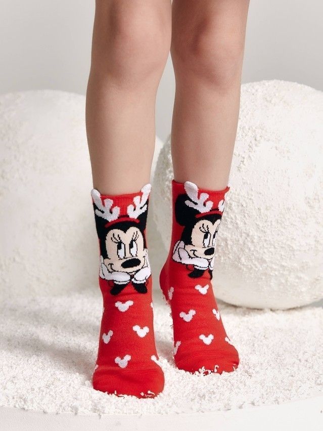 Children's socks CONTE-KIDS NEW YEAR DISNEY, s.30-35, 646 red - 1