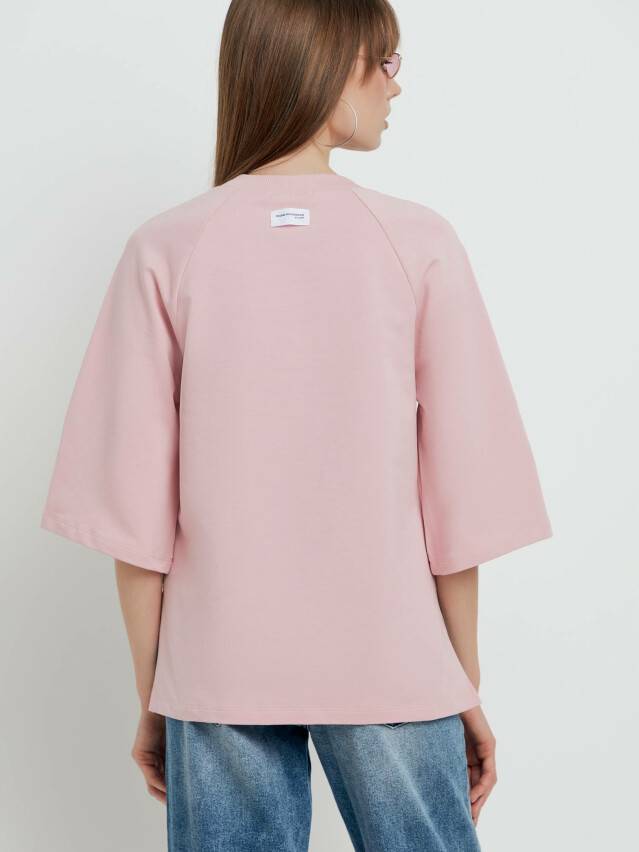 Women's polo neck shirt CONTE ELEGANT LD 1772, s.170-92, romantic pink - 3