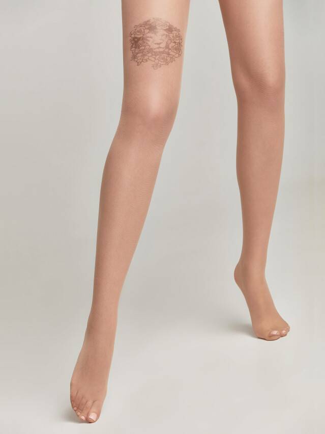 Women's tights CE FANTASY TATTOO, s.2, 002 natural - 1