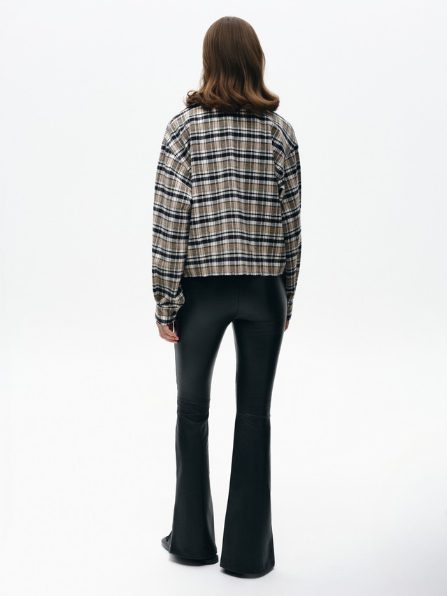 Women's shirt CONTE LRU 3504, s.170-88-94, black-beige check - 7