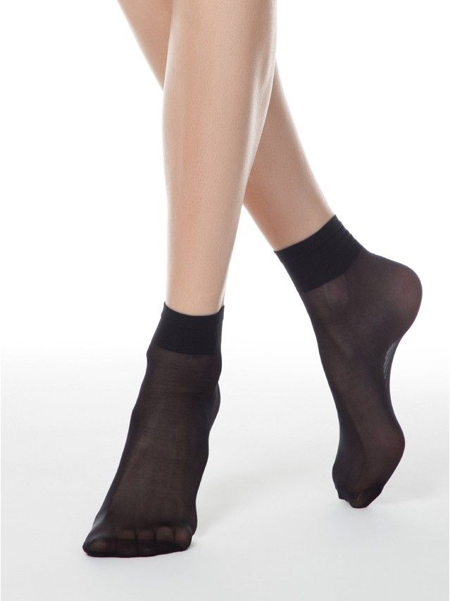 Women's socks CONTE ELEGANT TENSION SOFT 20 (1 pair),s.23-25, nero - 1