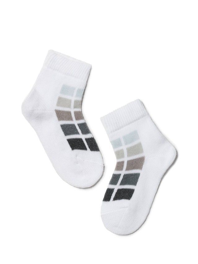 Children's socks CONTE-KIDS TIP-TOP, s.15-17, 217 white-grey - 1