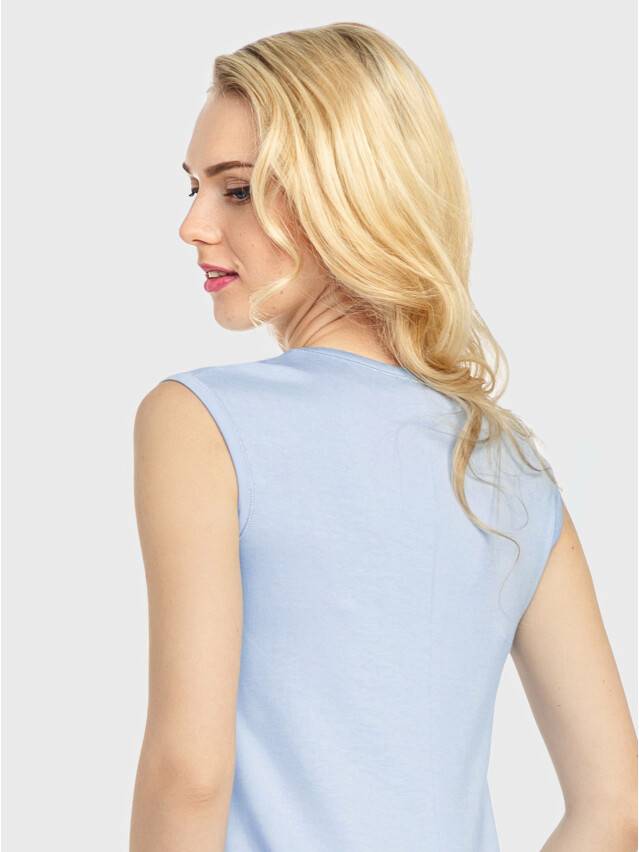 Women's polo neck shirt CONTE ELEGANT LD 715, s.170-100, blue - 3
