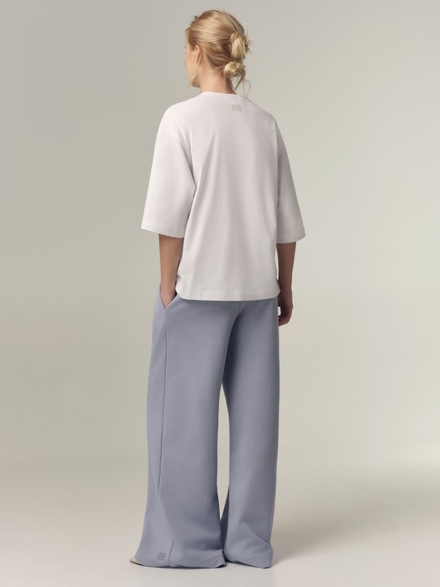 Women's polo neck shirt CONTE LD 3449, s.170-88, white-glasses - 2