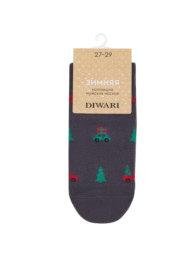 Men's socks DIWARI NEW YEAR, s.27-29, 1027 dark grey - 4