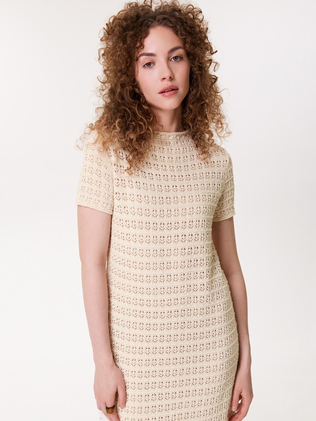 Women's dress CONTE ELEGANT LDK2571, s.170-84-90, beige - 3