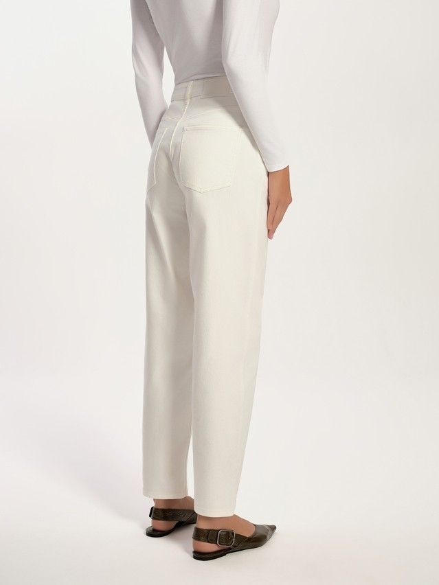 Denim trousers CONTE ELEGANT CON-726, s.170-102, off white - 4