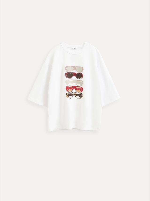 Women's polo neck shirt CONTE LD 3449, s.170-88, white-glasses - 6