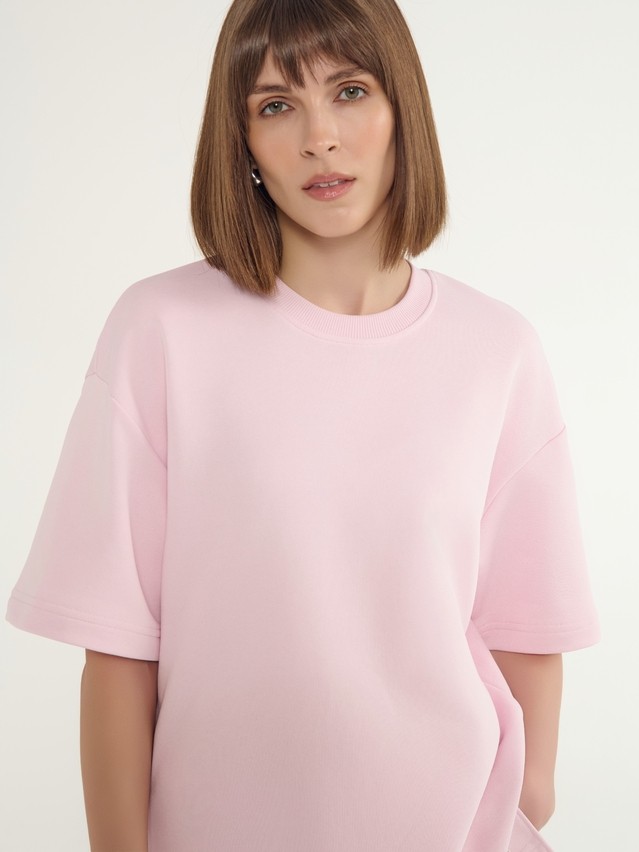 Women's polo neck shirt CONTE ELEGANT LD 3081, s.170-100, crystal pink - 4