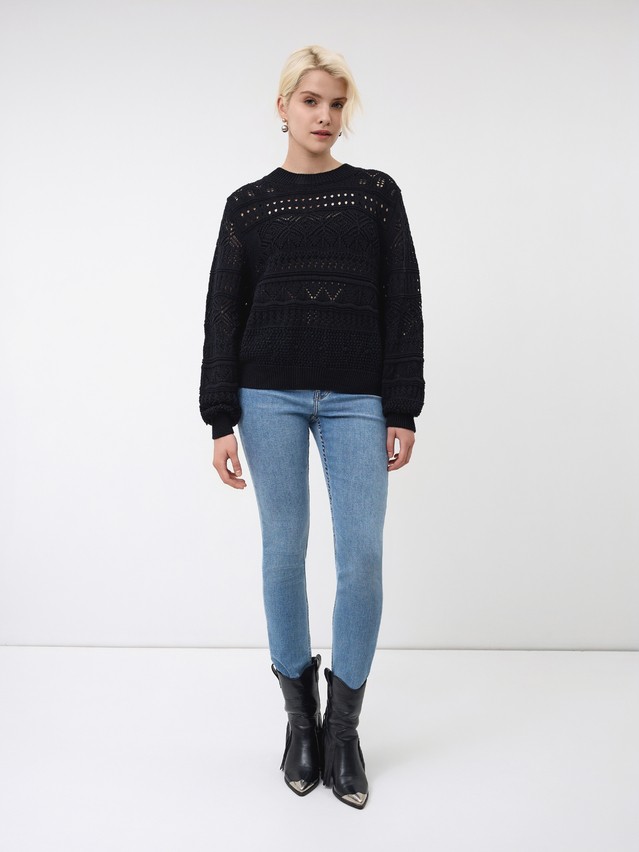 Women's pullover CONTE ELEGANT LDK24111, s.170-84, black - 1