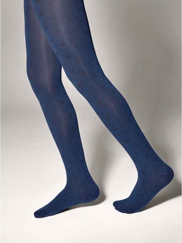 Children's tights CONTE-KIDS CLASS, s.152-158 (23),650 navy - 2