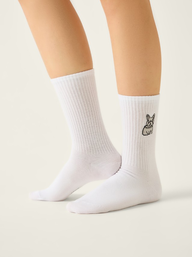 Women's socks CONTE FANTASY, s.23-25, 1090 white - 2