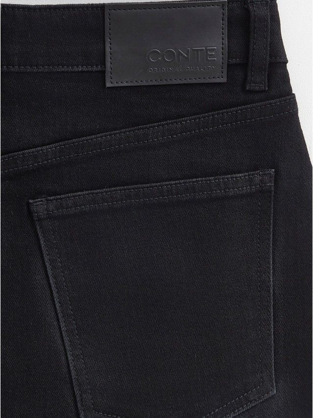 Denim skirt CONTE ELEGANT CON-708, s.170-94, black - 8