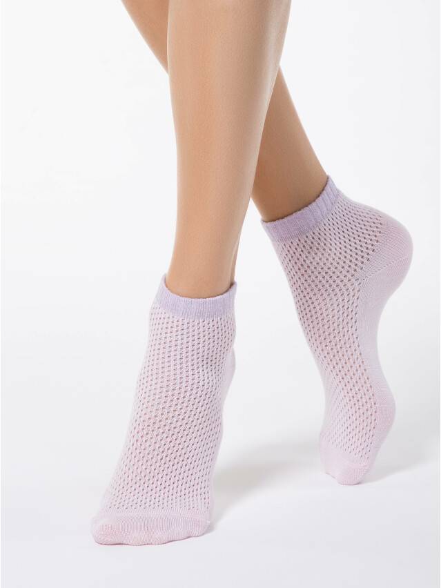Women's socks CONTE ELEGANT AJOUR, s.23, 077 light pink - 1