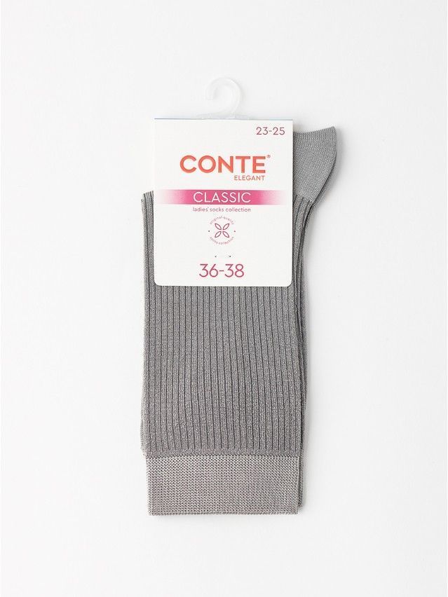 Women's socks CONTE ELEGANT CLASSIC, s.25-27, 1124 grey - 4