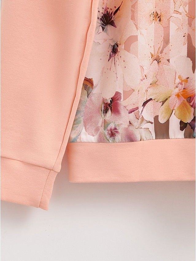 Women's polo neck shirt CONTE ELEGANT LD 704, s.158,164-100, peach - 6