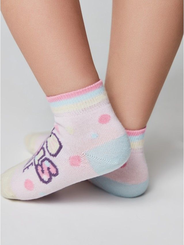 Children's socks Cheerful legs 17S-10SP, s.18-20, 464 light pink - 3