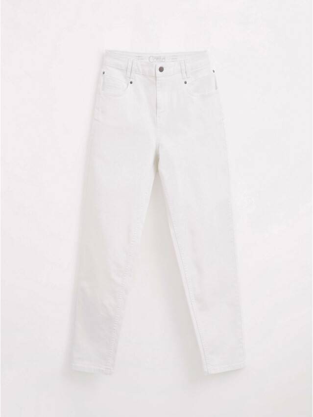 Denim trousers CONTE ELEGANT CON-413, s.170-102, white - 5