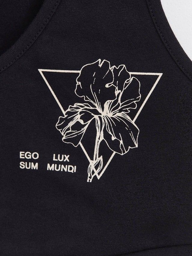 Women's bustier CONTE ELEGANT TATTOO STYLE LBE 1481, s.170-84, black-flower - 4