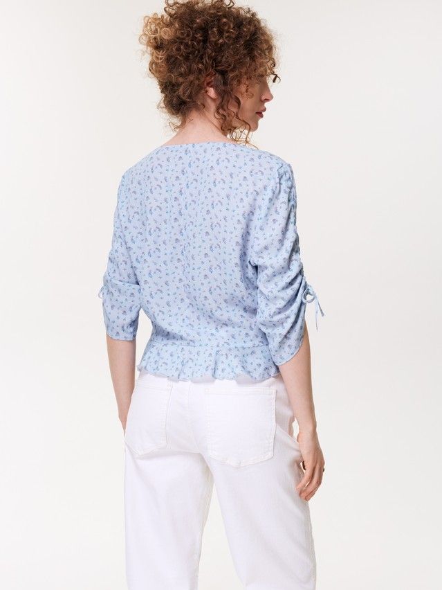 Women's blouse CONTE LBL 3831, s.170-84-90, blue-flowers - 2