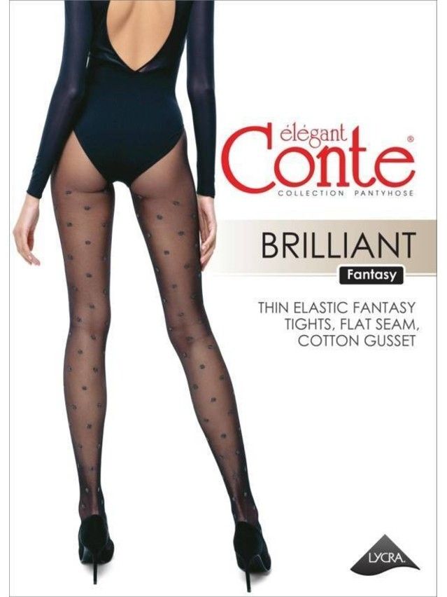 Tights for women FANTASY BRILLIANT, s.2, nero - 7
