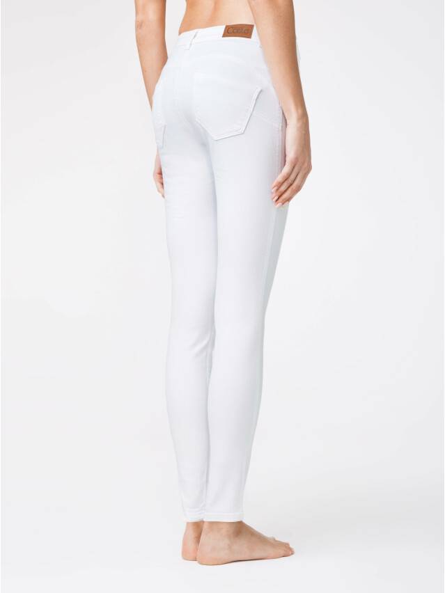 Denim trousers CONTE ELEGANT CON-128, s.170-102, white - 2