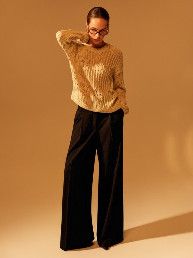 Women's pullover CONTE ELEGANT LDK2553, s.170-84, light beige - 1