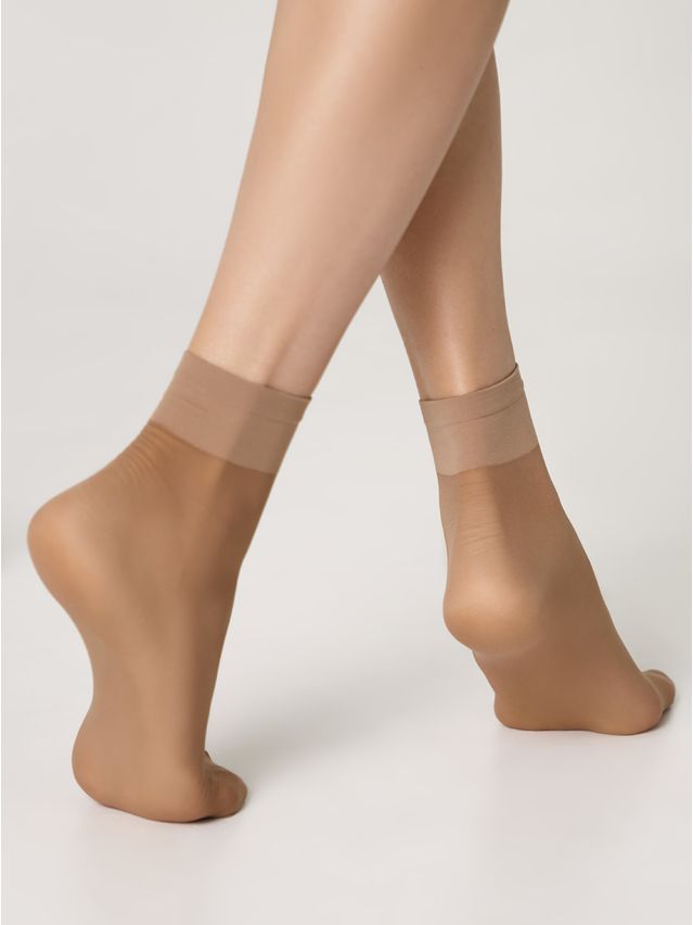 Women's socks CONTE ELEGANT SOLO 20 (2 pairs),s.23-25, bronz - 2