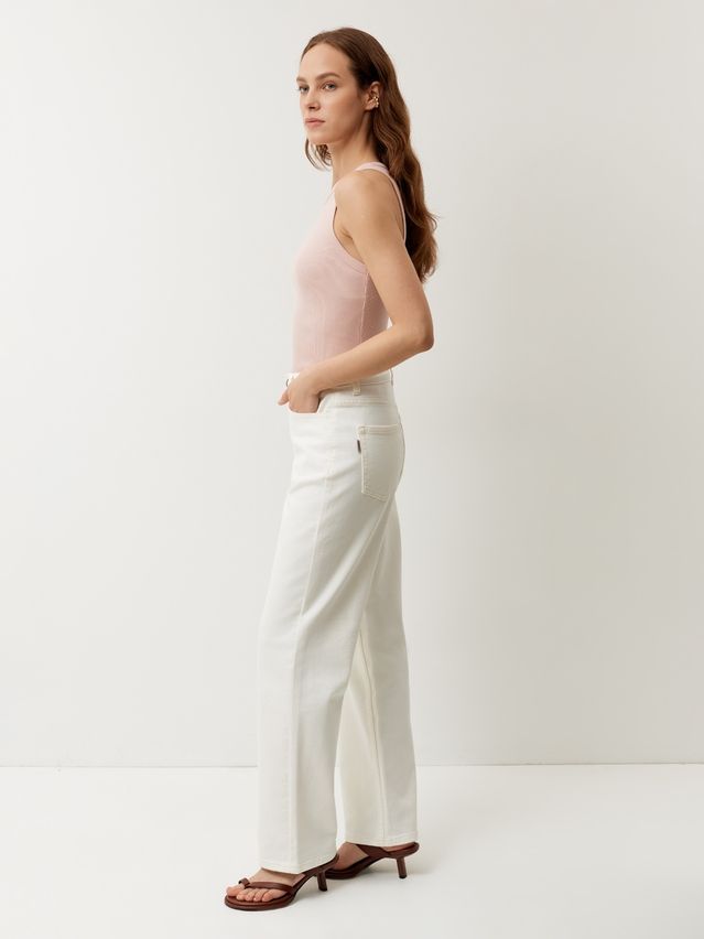 Women's jeans CONTE CON-993, s.164-90, off white - 3