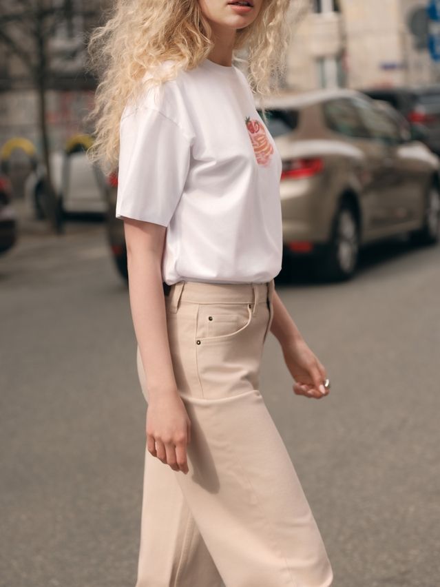 Women's polo neck shirt CONTE ELEGANT LD 3032, s.170-92, white-cake - 5