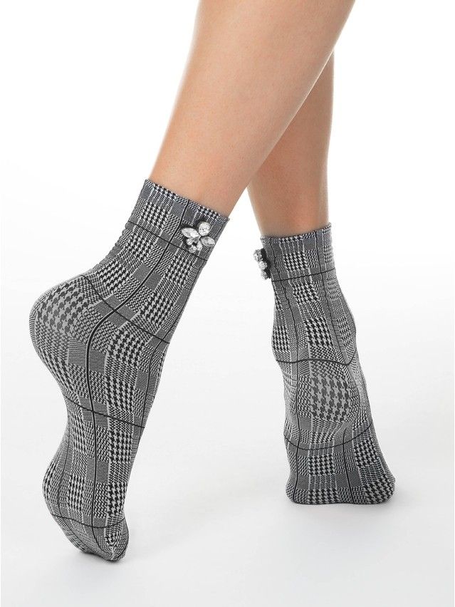 Women's socks FANTASY 19C-31SP, s. 36-39, grey - 1