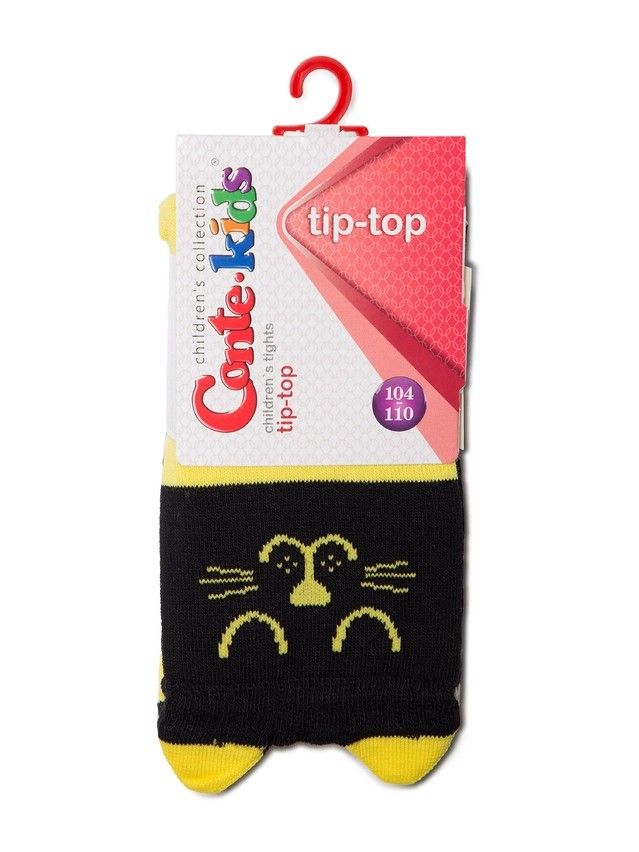 Children's tights CONTE-KIDS TIP-TOP, s.104-110 (16),446 black-yellow - 4