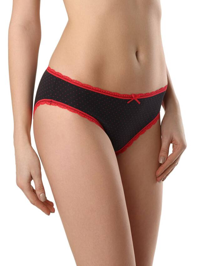 Panties for women LAZY DAYS LB 1003 (packed in mini-box),s.90, black-red - 1